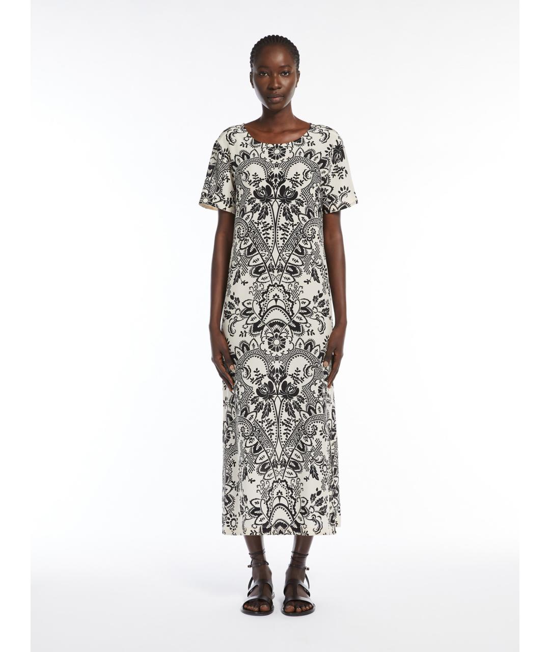 WEEKEND MAX MARA Мульти шелковое повседневное платье, фото 2