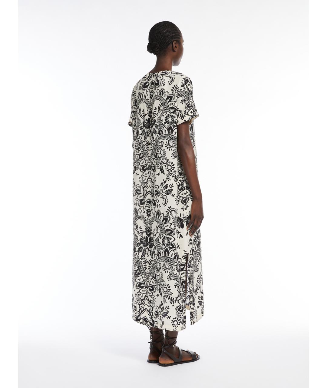 WEEKEND MAX MARA Мульти шелковое повседневное платье, фото 3