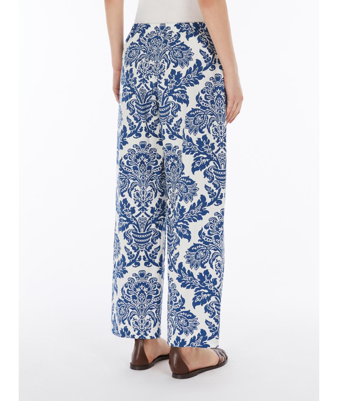 'S MAX MARA Мульти хлопковые прямые брюки, фото 3