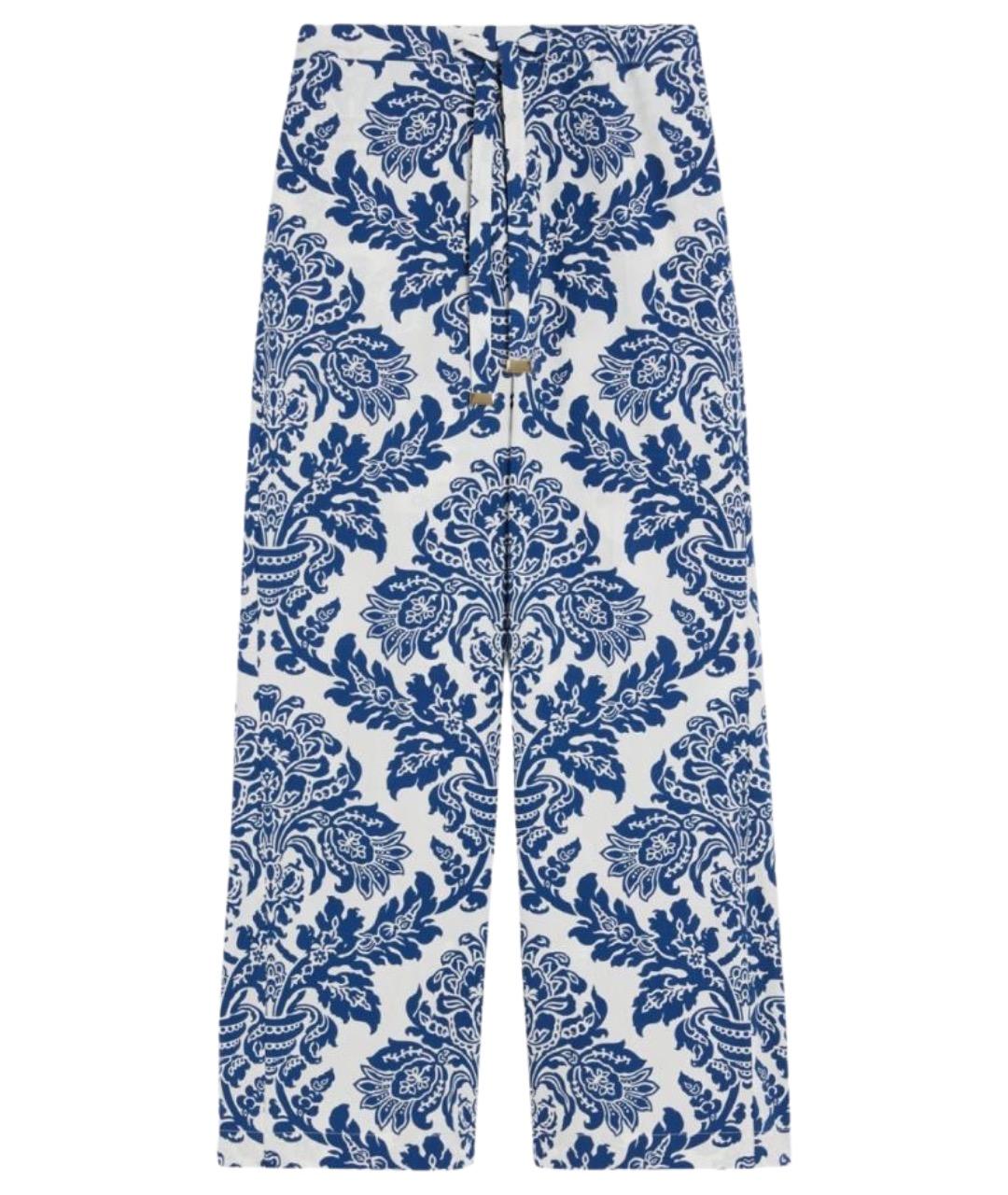 'S MAX MARA Мульти хлопковые прямые брюки, фото 1