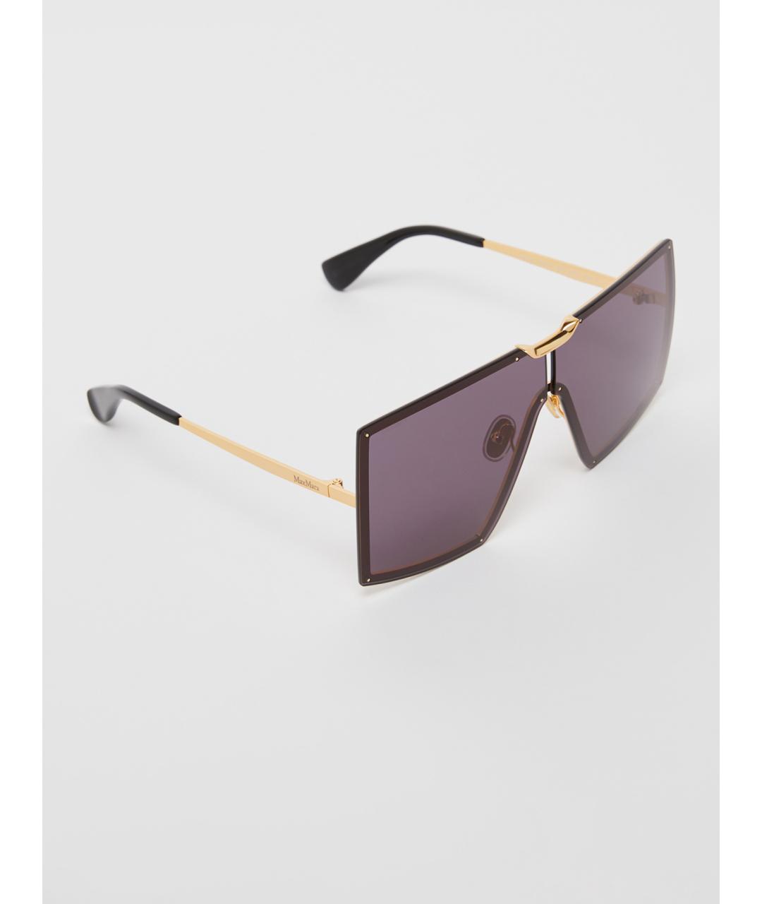 MAX MARA Черные металлические солнцезащитные очки, фото 3