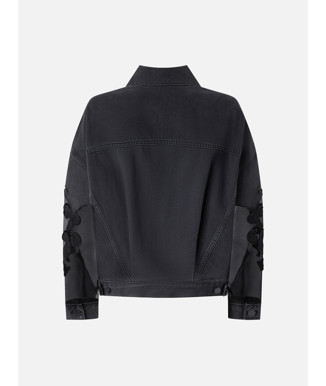 PINKO Черная хлопковая куртка, фото 6