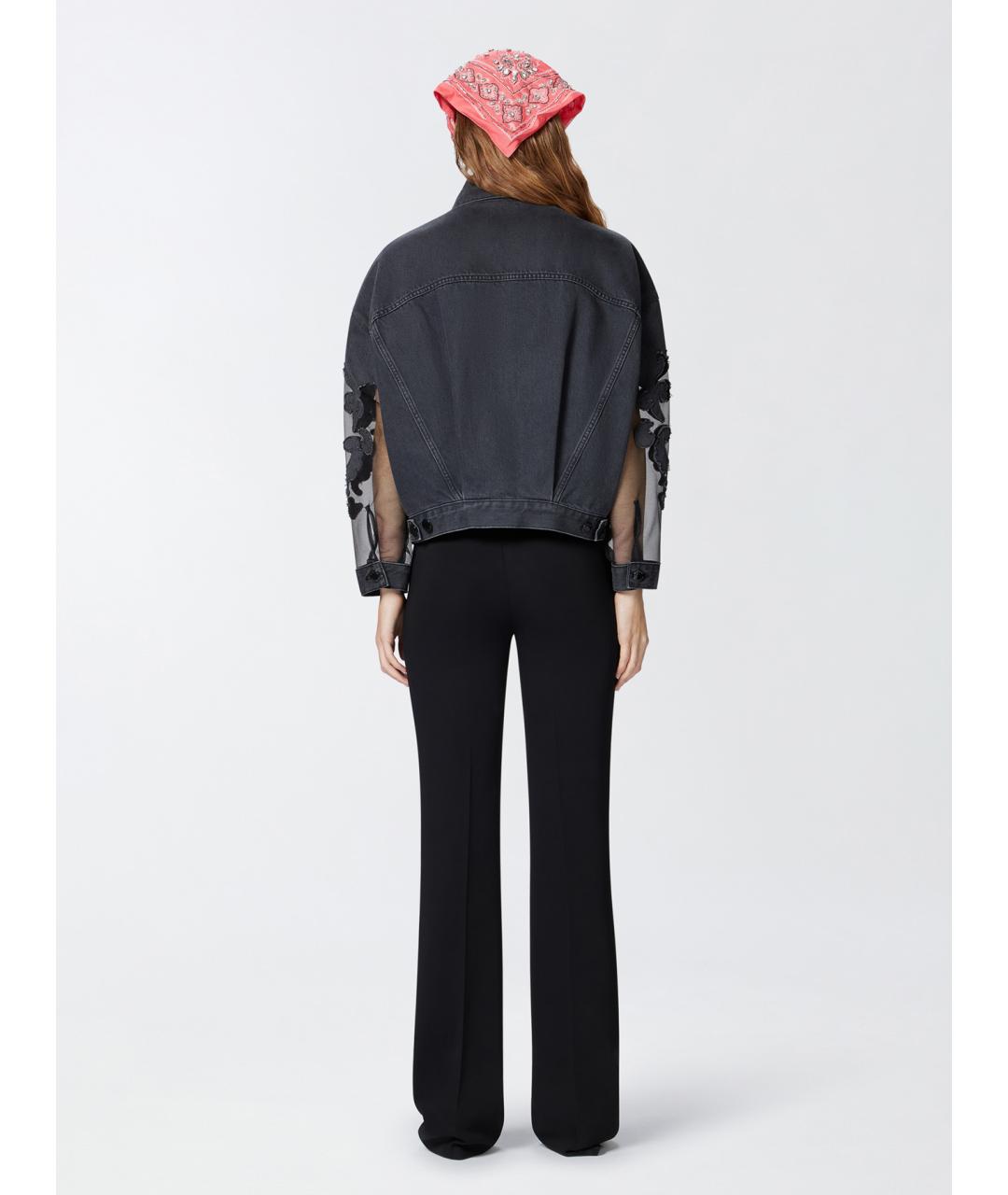 PINKO Черная хлопковая куртка, фото 4