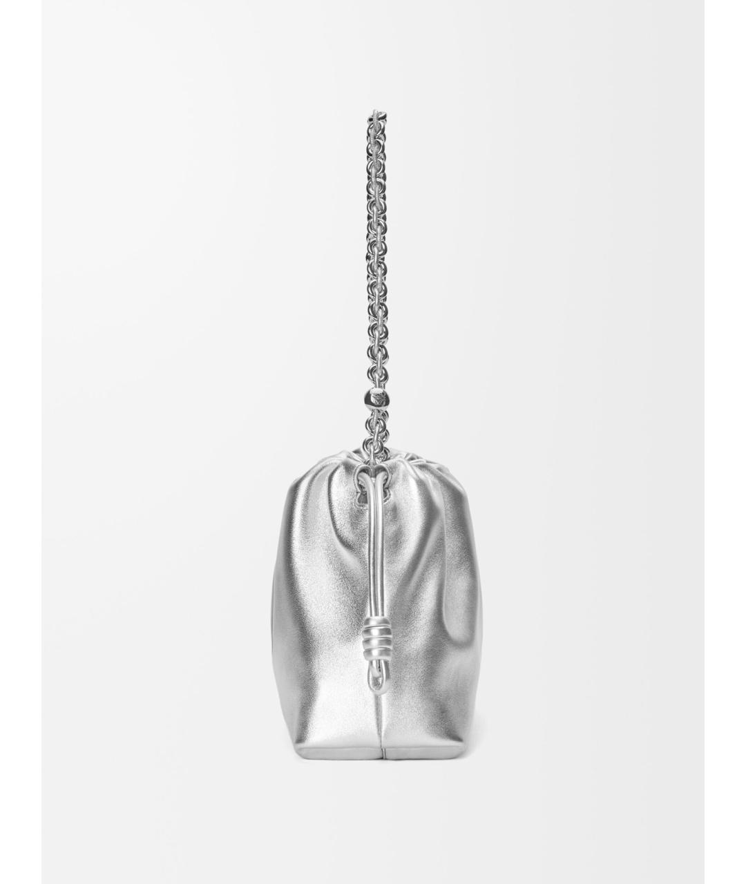 LOEWE Серебряная кожаная сумка через плечо, фото 4