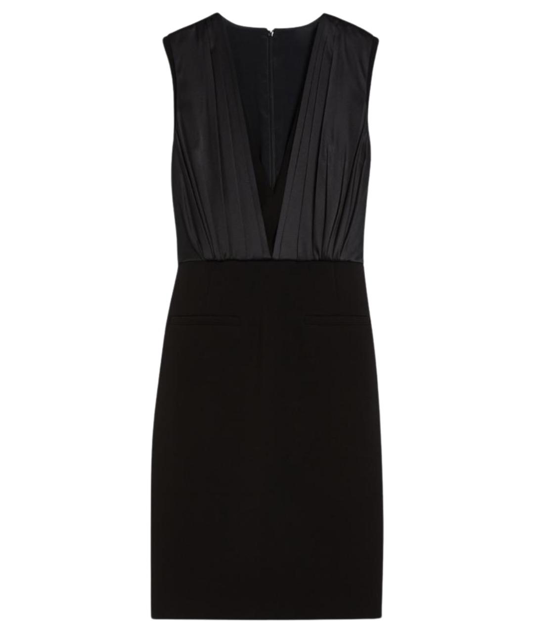 MAX MARA Черное шелковое коктейльное платье, фото 1