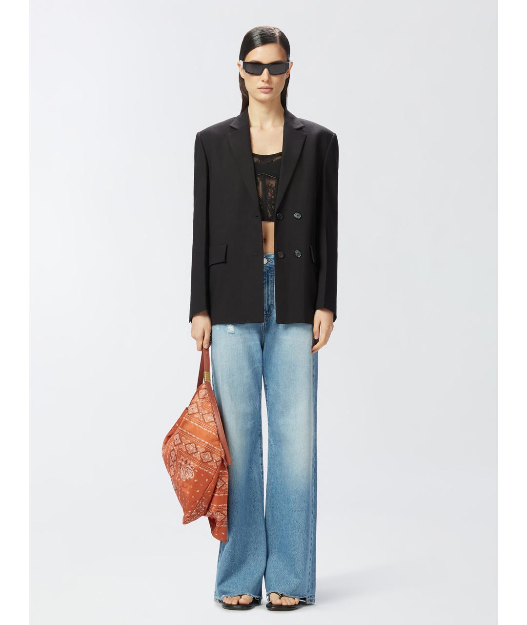 PINKO Черная полиамидовая майка, фото 2