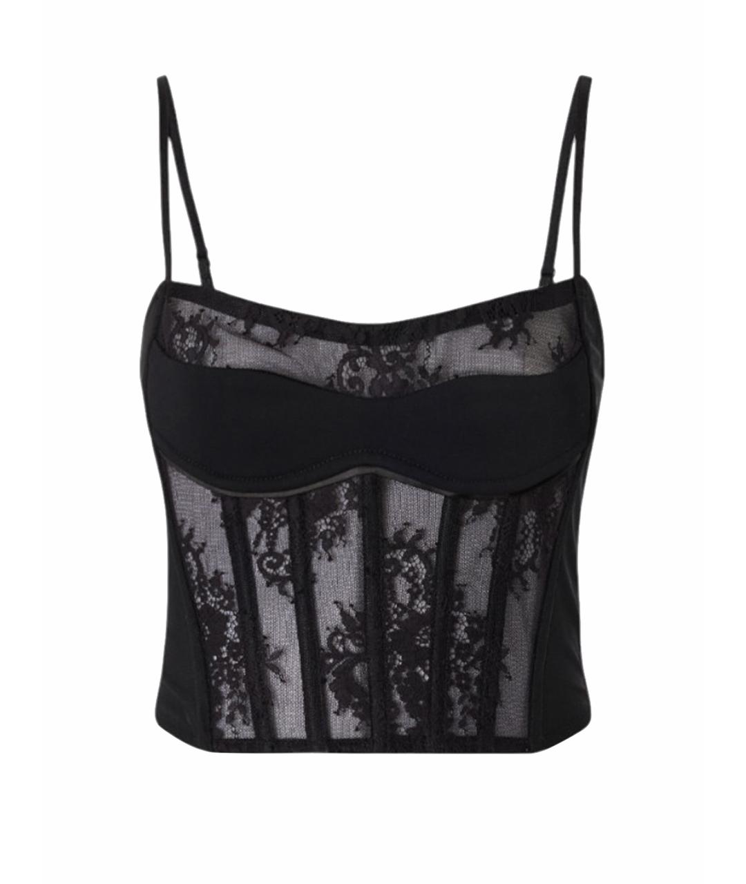 PINKO Черная полиамидовая майка, фото 1