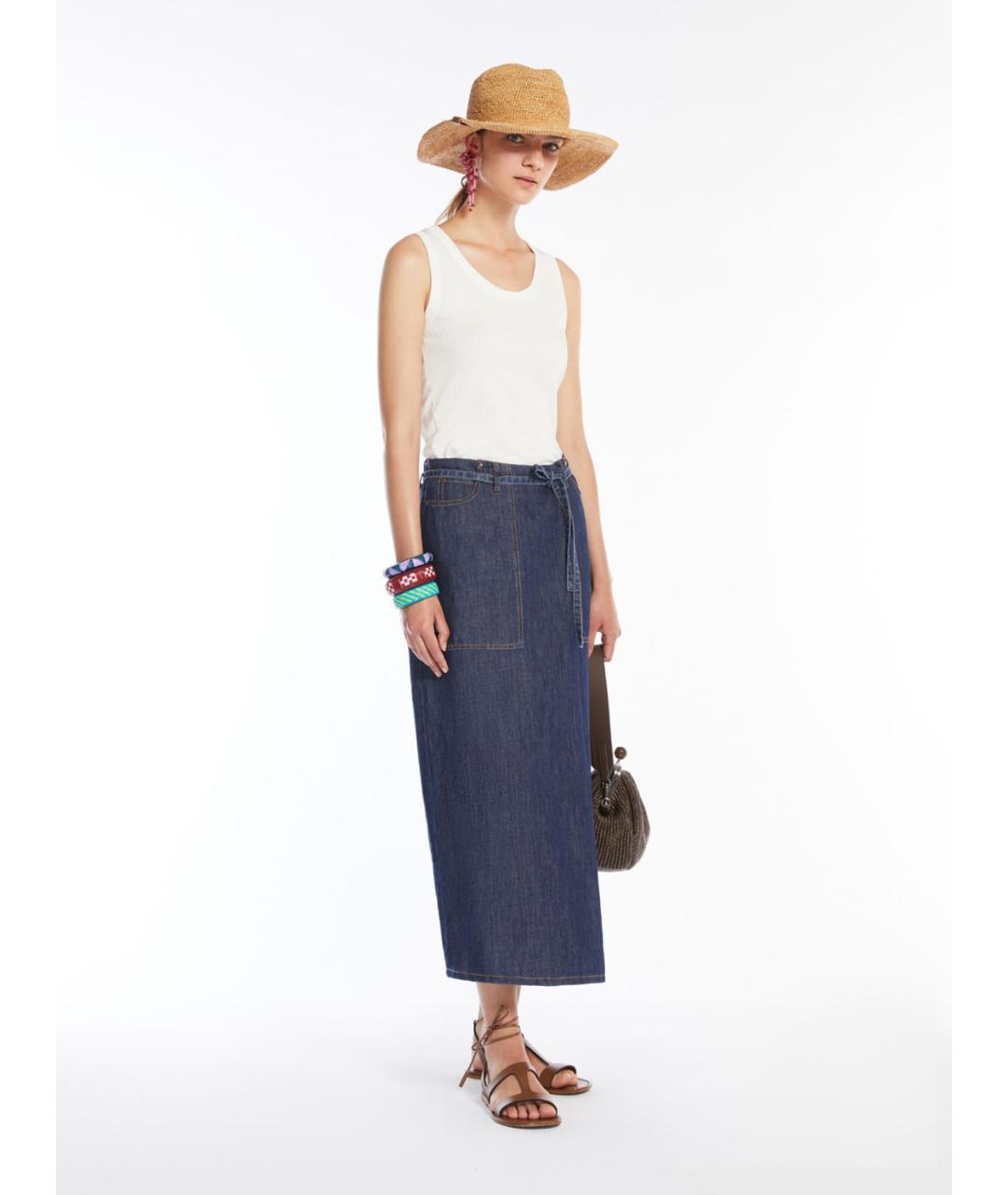 WEEKEND MAX MARA Белая хлопковая майка, фото 4