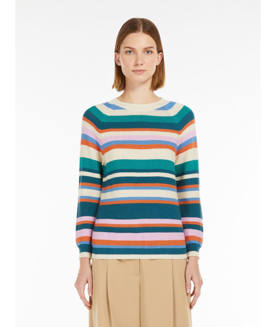 WEEKEND MAX MARA Мульти хлопковый джемпер / свитер, фото 2