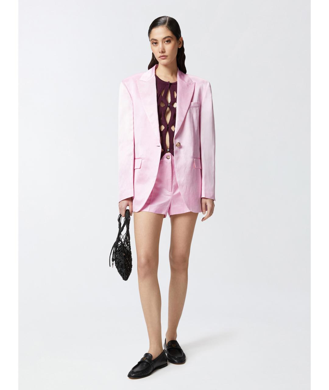 PINKO Розовый вискозный жакет/пиджак, фото 2
