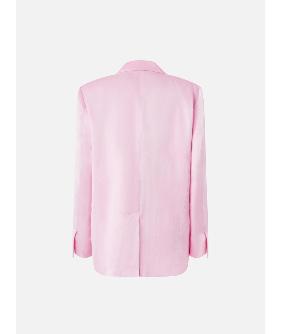 PINKO Розовый вискозный жакет/пиджак, фото 6