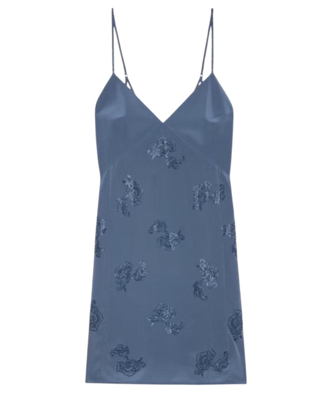 ZADIG & VOLTAIRE Синее шелковое вечернее платье, фото 1