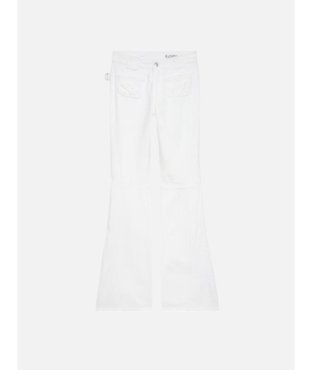 ZADIG & VOLTAIRE Белые хлопковые джинсы клеш, фото 8