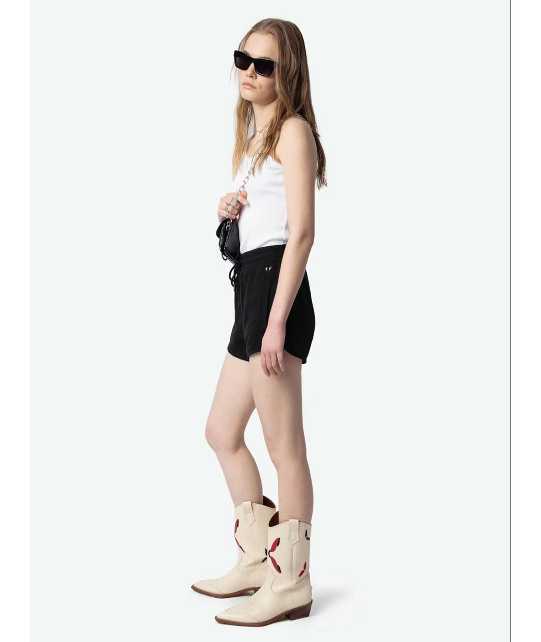 ZADIG & VOLTAIRE Черные хлопковые шорты, фото 5