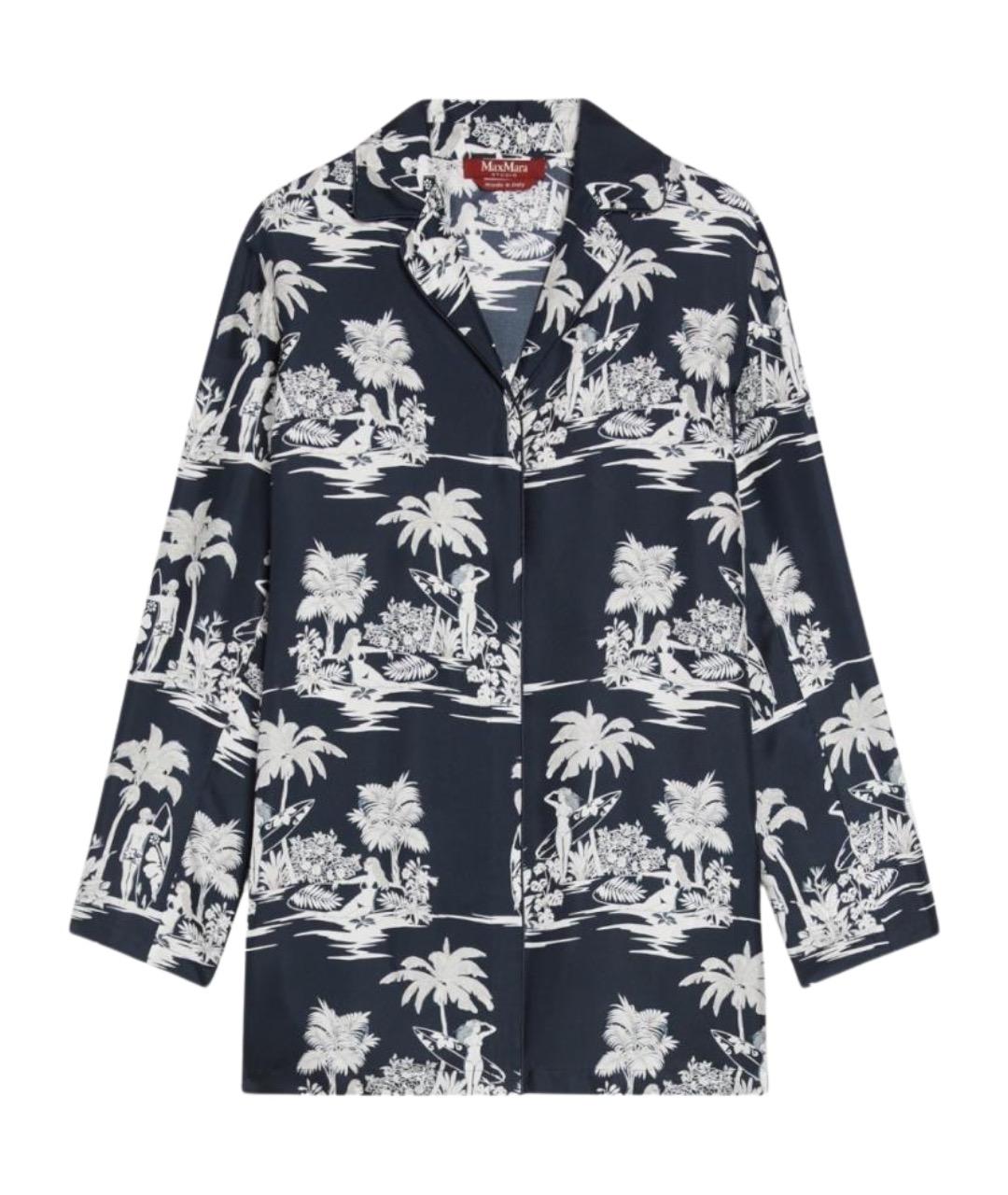 MAX MARA STUDIO Мульти шелковая блузы, фото 1