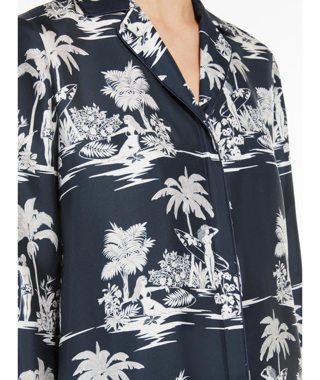 MAX MARA STUDIO Мульти шелковая блузы, фото 4