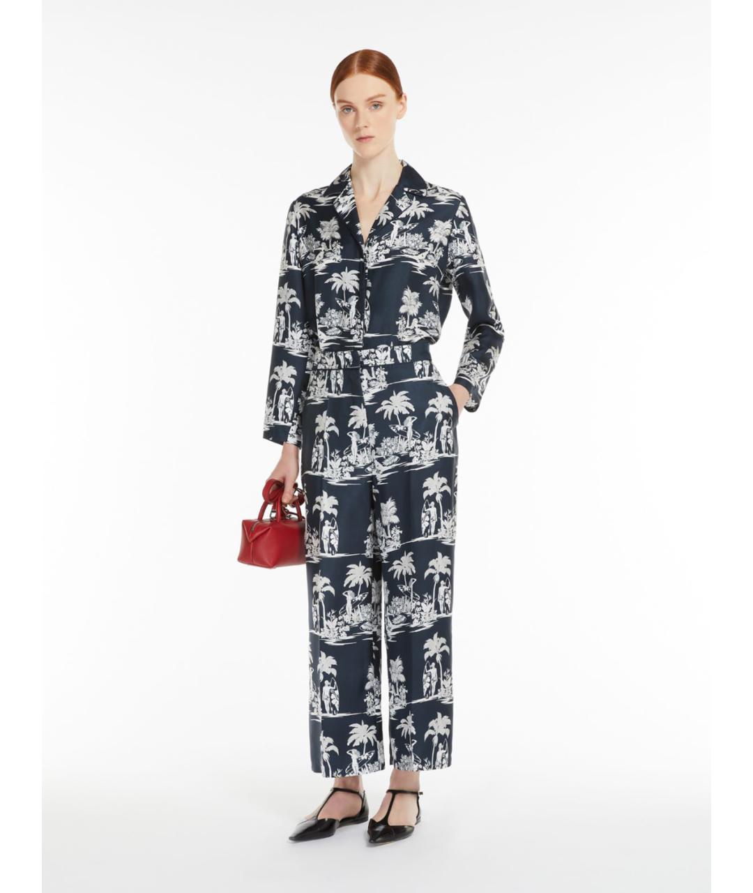 MAX MARA STUDIO Мульти шелковая блузы, фото 2