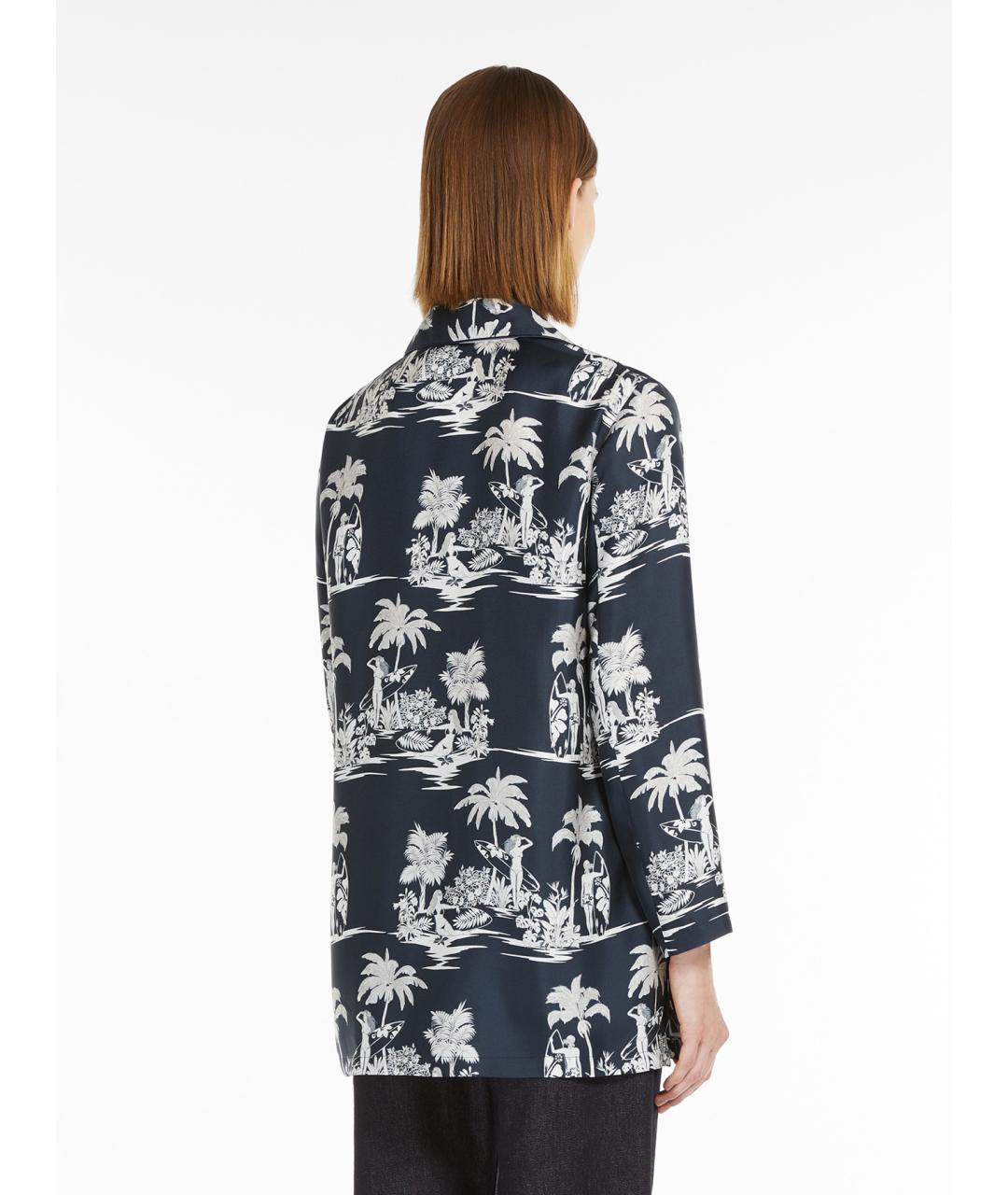 MAX MARA STUDIO Мульти шелковая блузы, фото 3