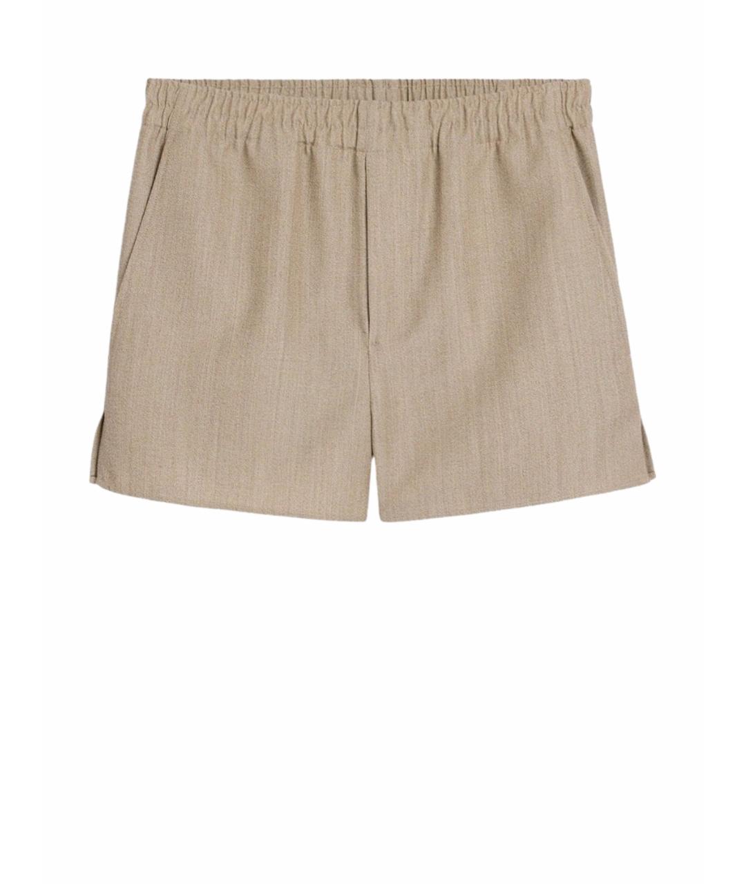Ami Paris Бежевые шерстяные шорты, фото 1