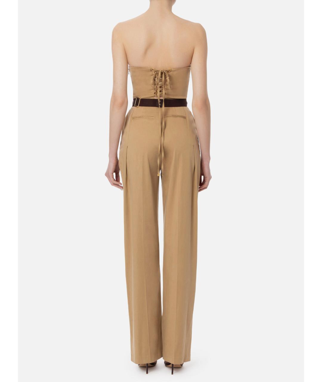 ELISABETTA FRANCHI Бежевый комбинезон, фото 4