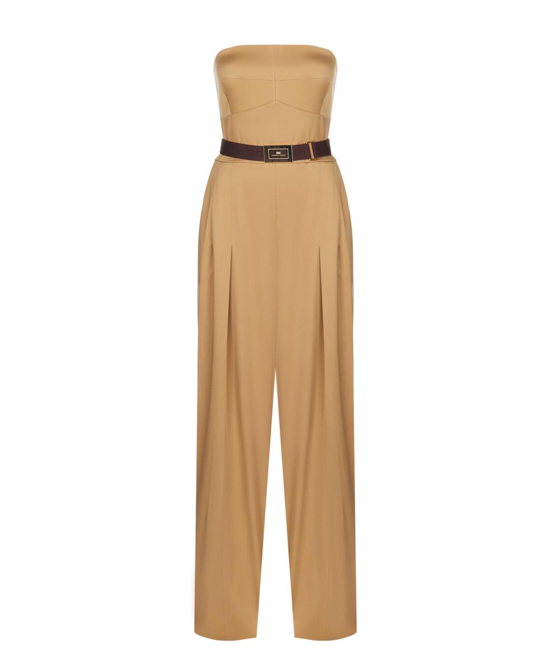 ELISABETTA FRANCHI Бежевый комбинезон, фото 1