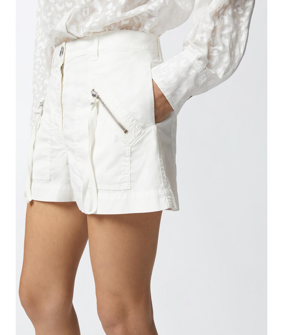 PINKO Белые хлопковые шорты, фото 5