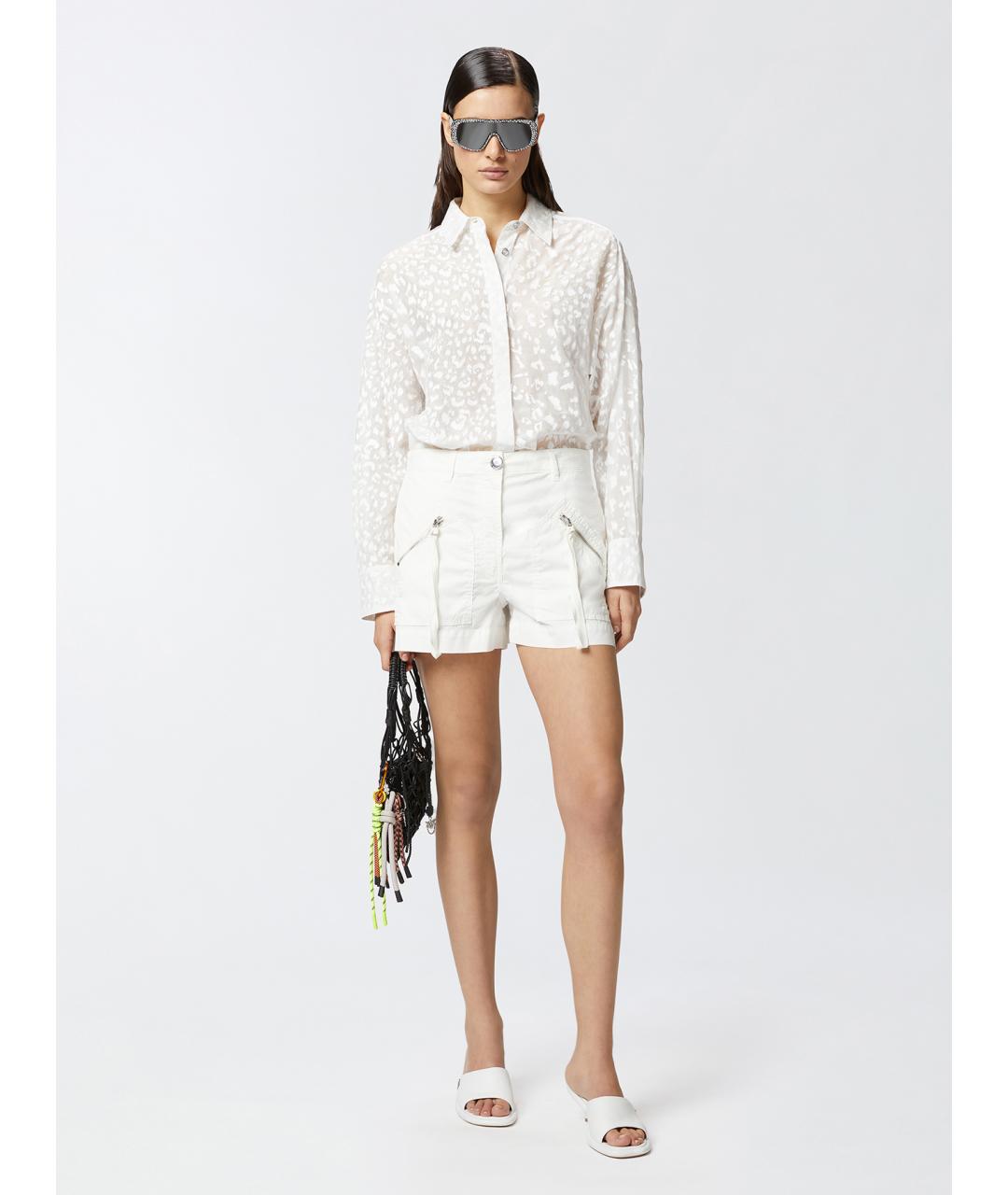 PINKO Белые хлопковые шорты, фото 2