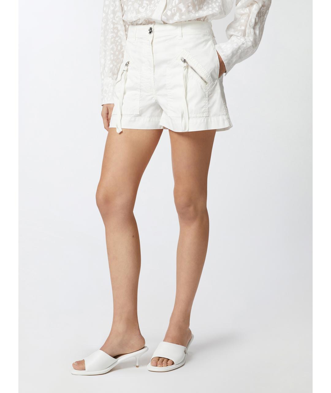 PINKO Белые хлопковые шорты, фото 3