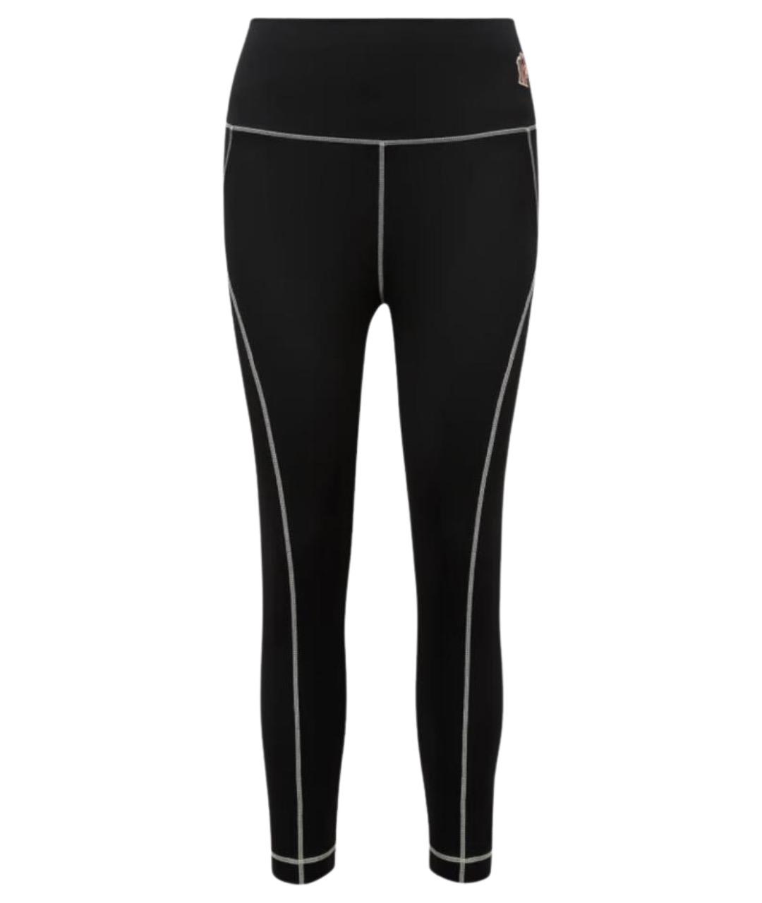 MONCLER Черные полиамидовые леггинсы и велосипедки, фото 1