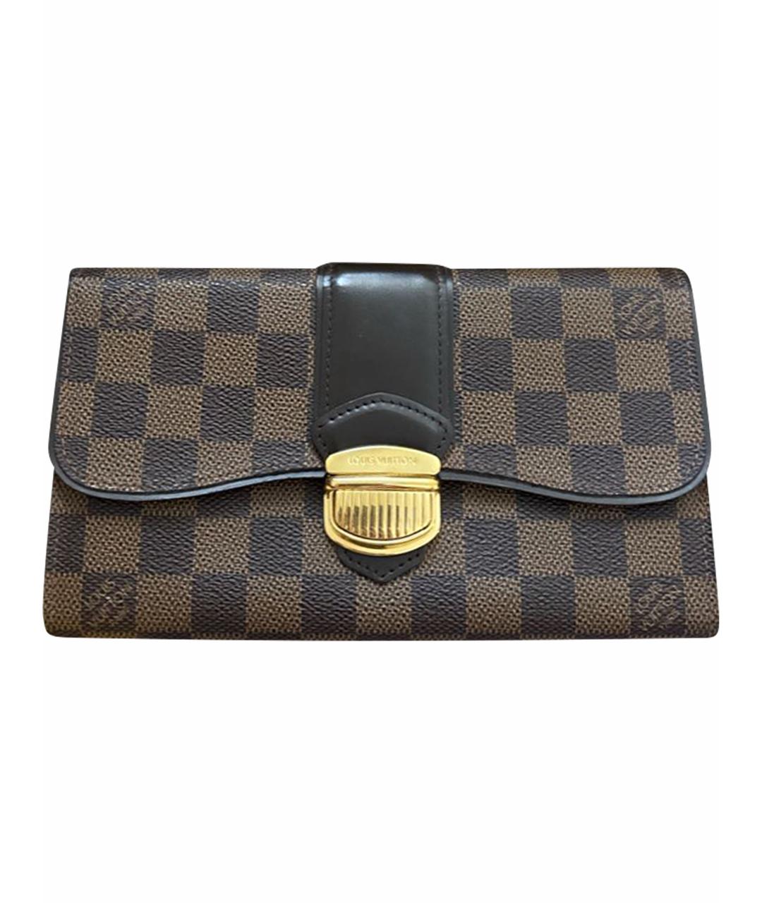 LOUIS VUITTON Коричневый кошелек, фото 1