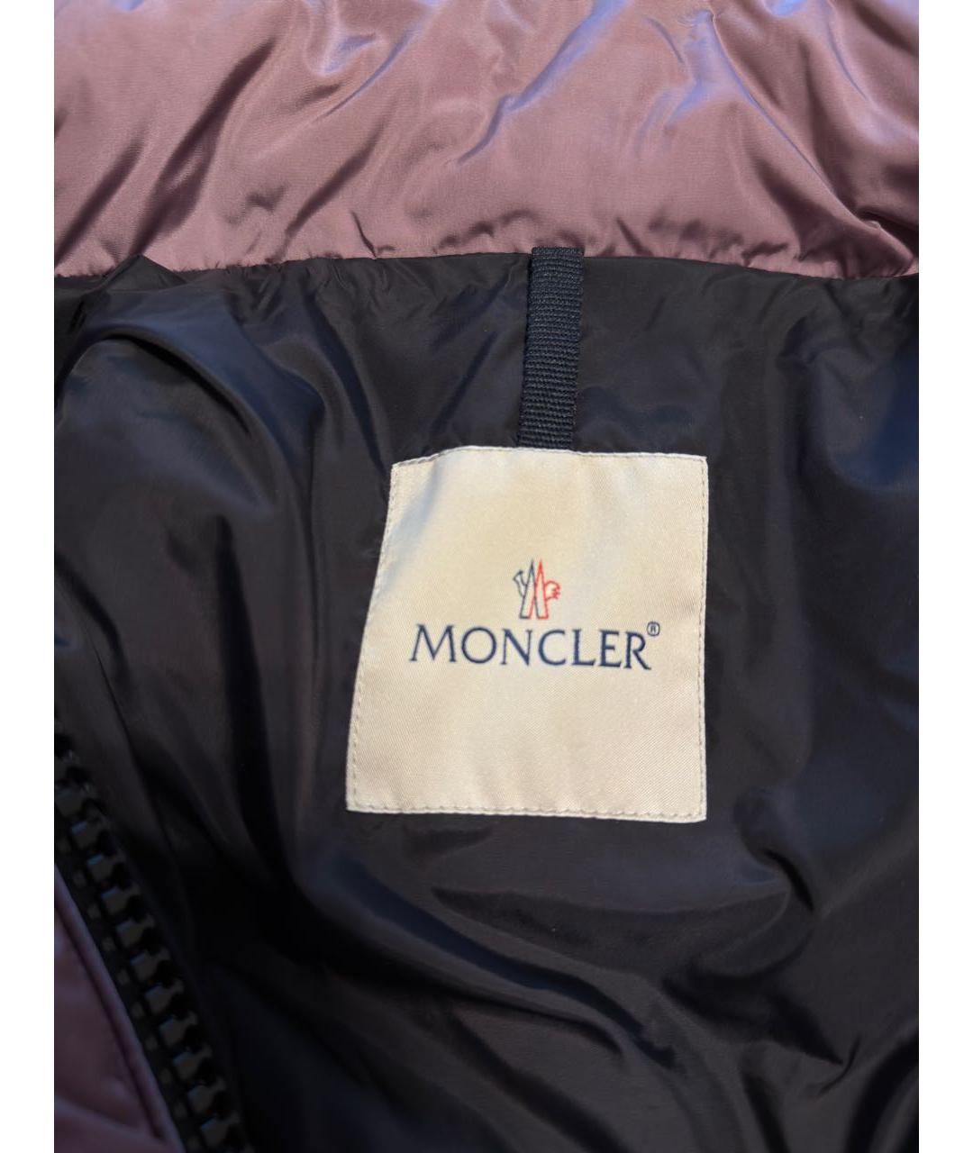 MONCLER Фиолетовый полиамидовый жилет, фото 2
