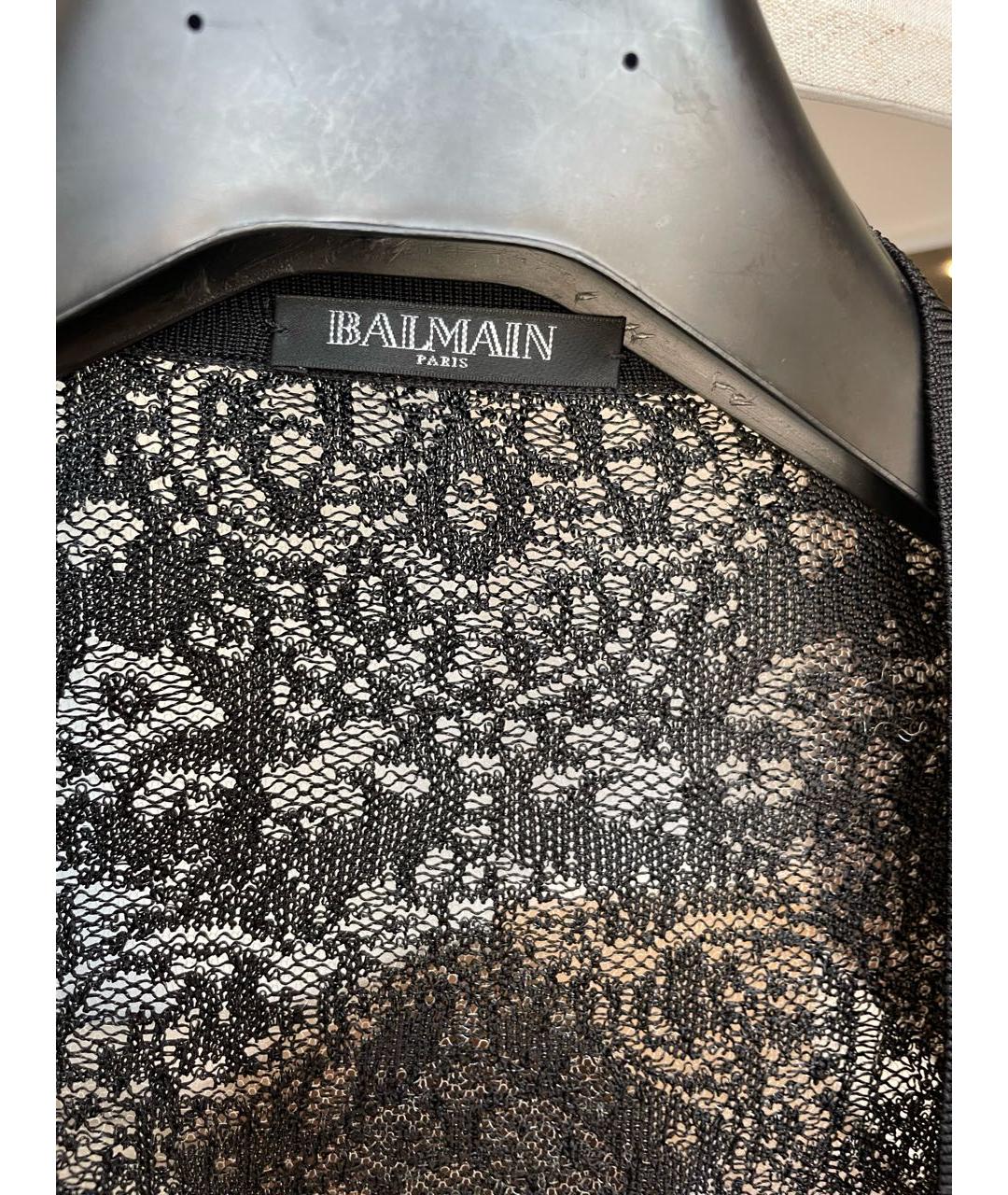 BALMAIN Черный вискозный кардиган, фото 4