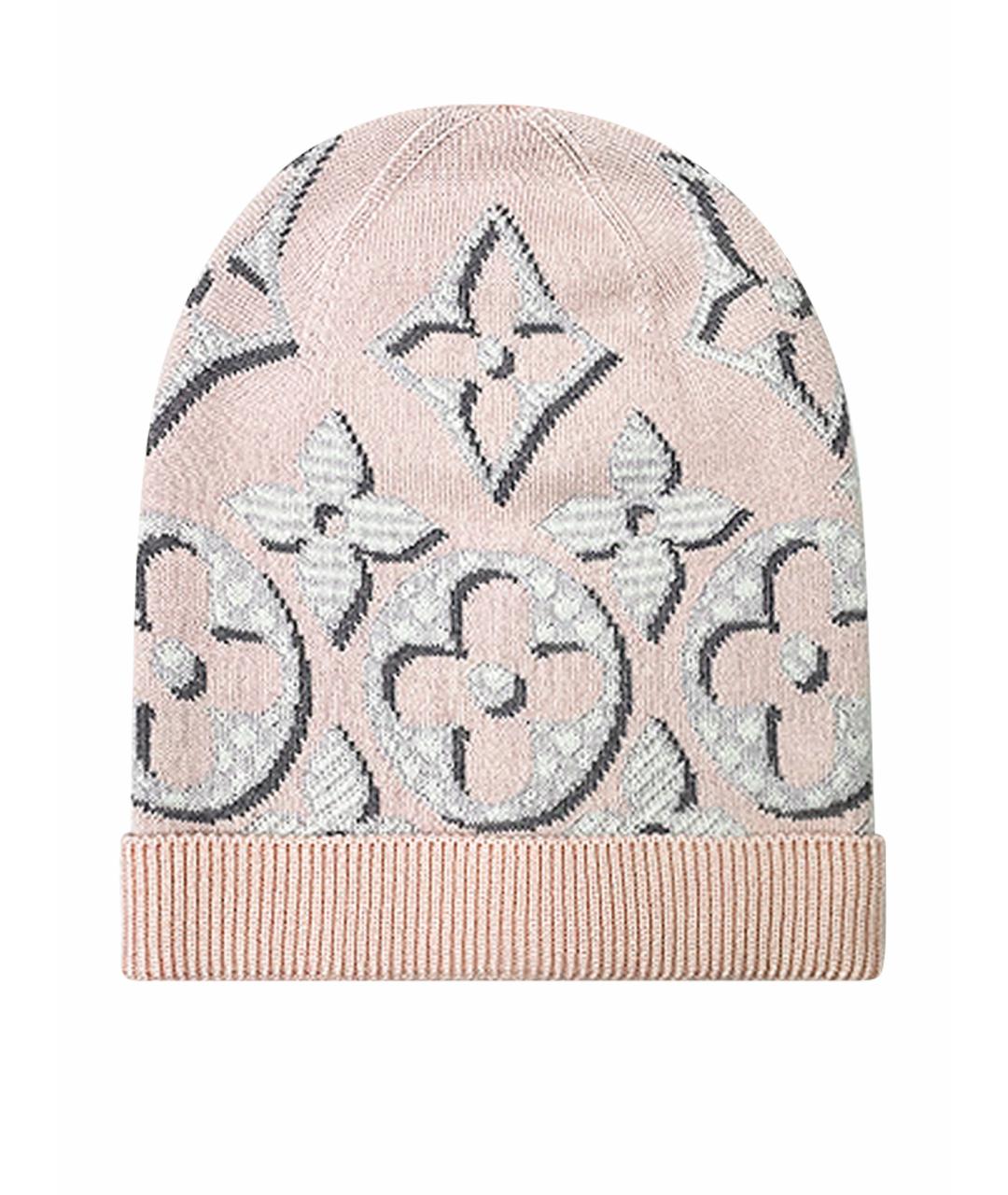 LOUIS VUITTON Розовая шерстяная шапка, фото 1