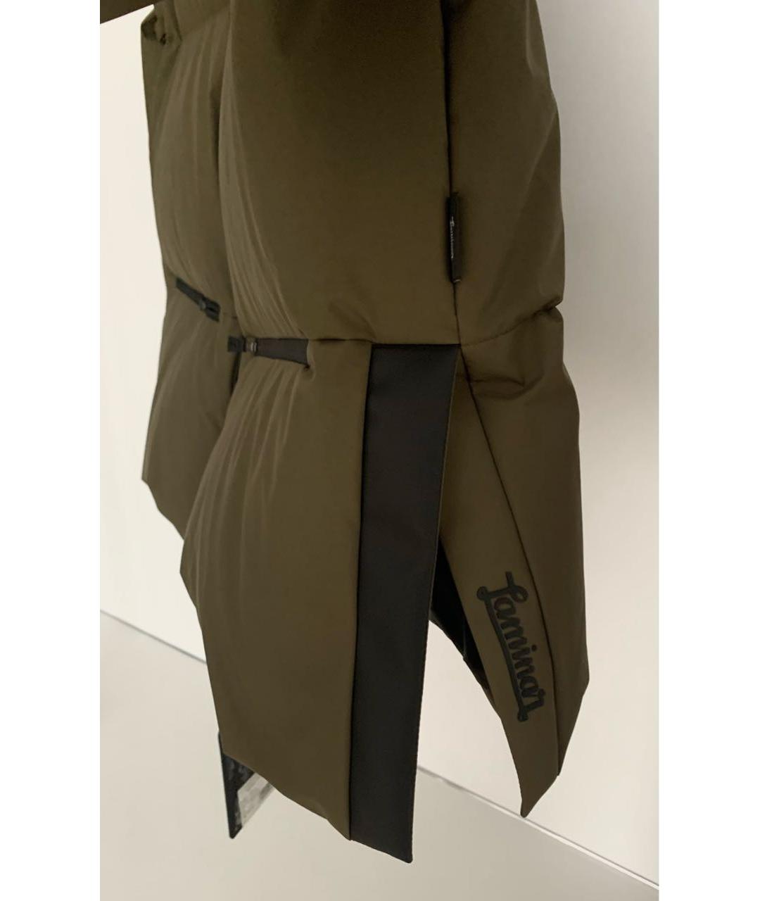 HERNO Хаки полиамидовый пуховик, фото 4