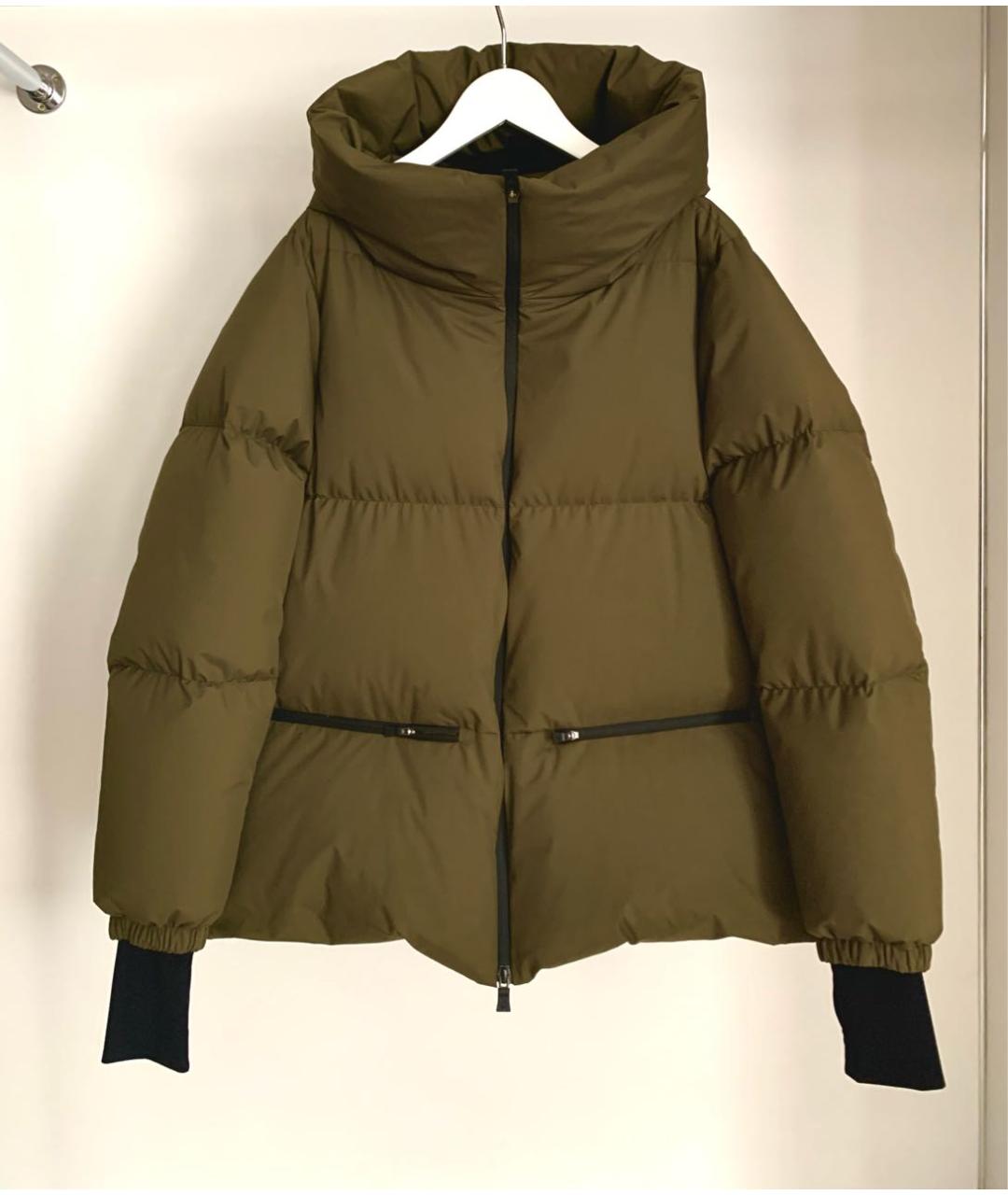 HERNO Хаки полиамидовый пуховик, фото 9