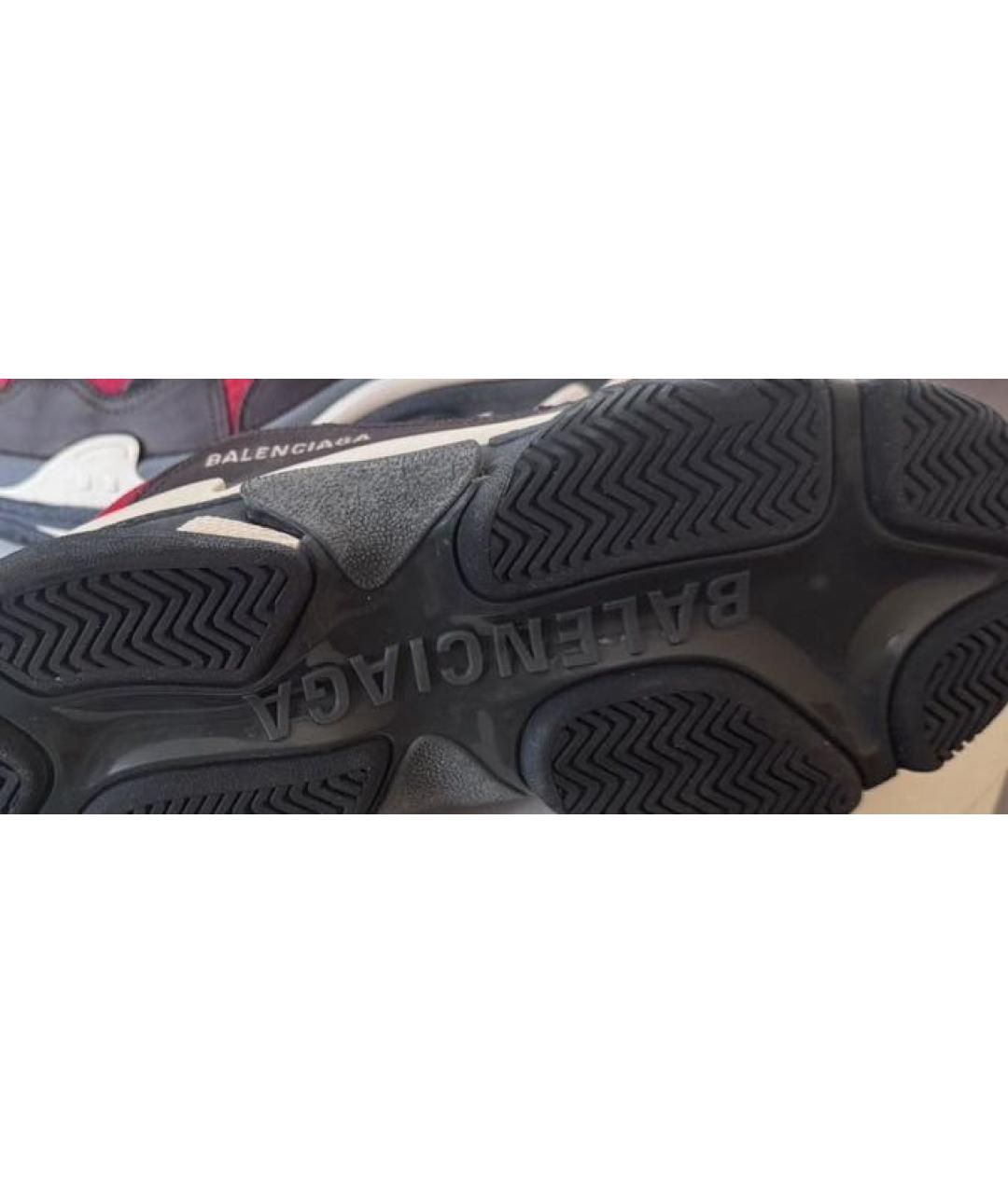 BALENCIAGA Мульти текстильные низкие кроссовки / кеды, фото 3