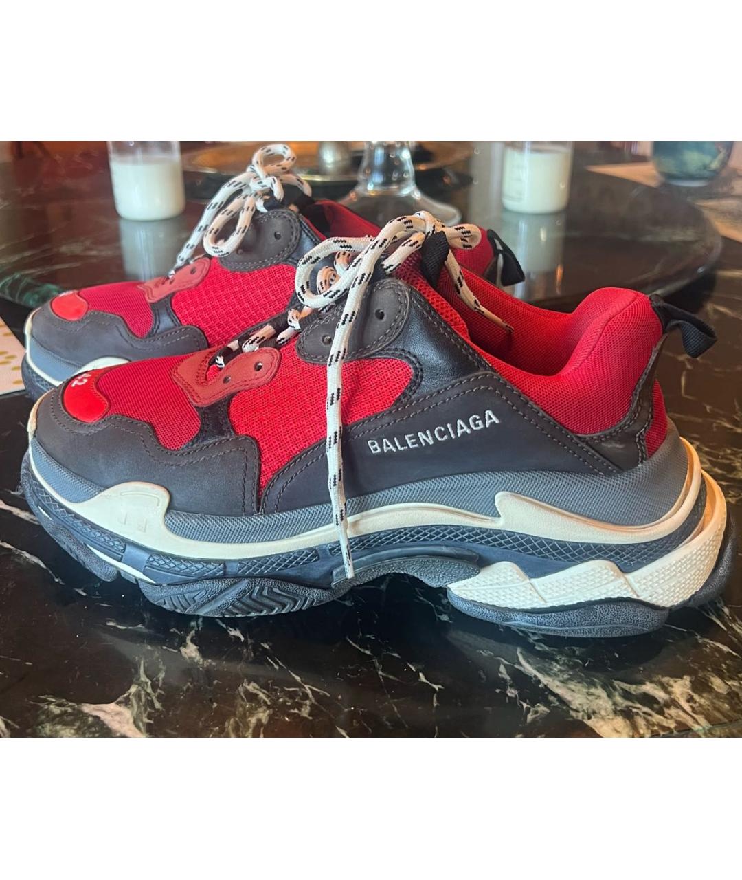 BALENCIAGA Мульти текстильные низкие кроссовки / кеды, фото 5