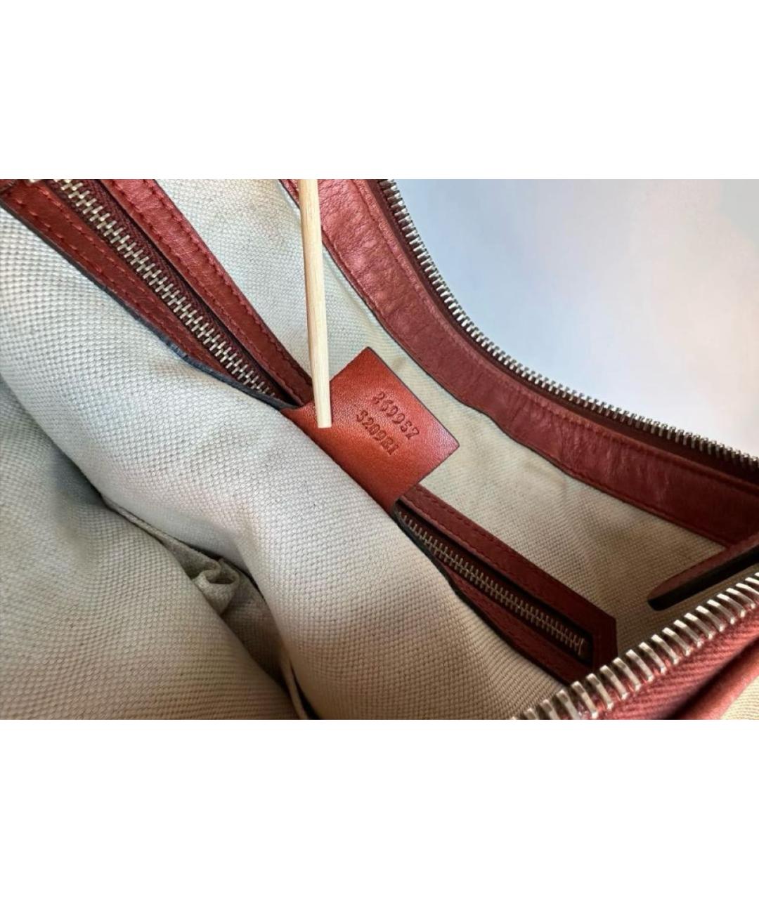 GUCCI Бежевая тканевая сумка тоут, фото 6