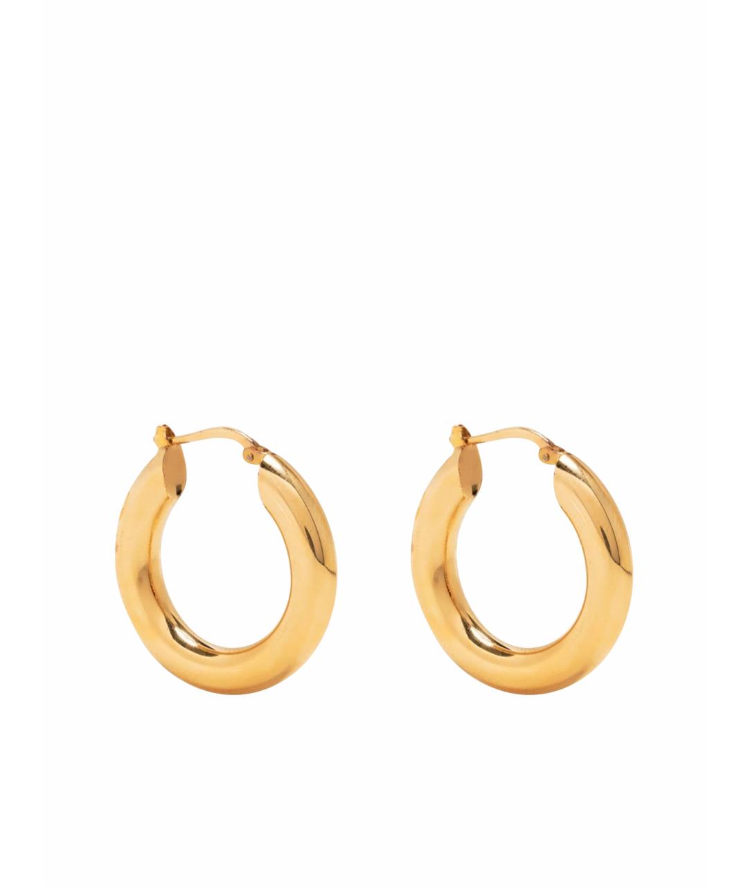 JIL SANDER Золотые позолоченные серьги, фото 1