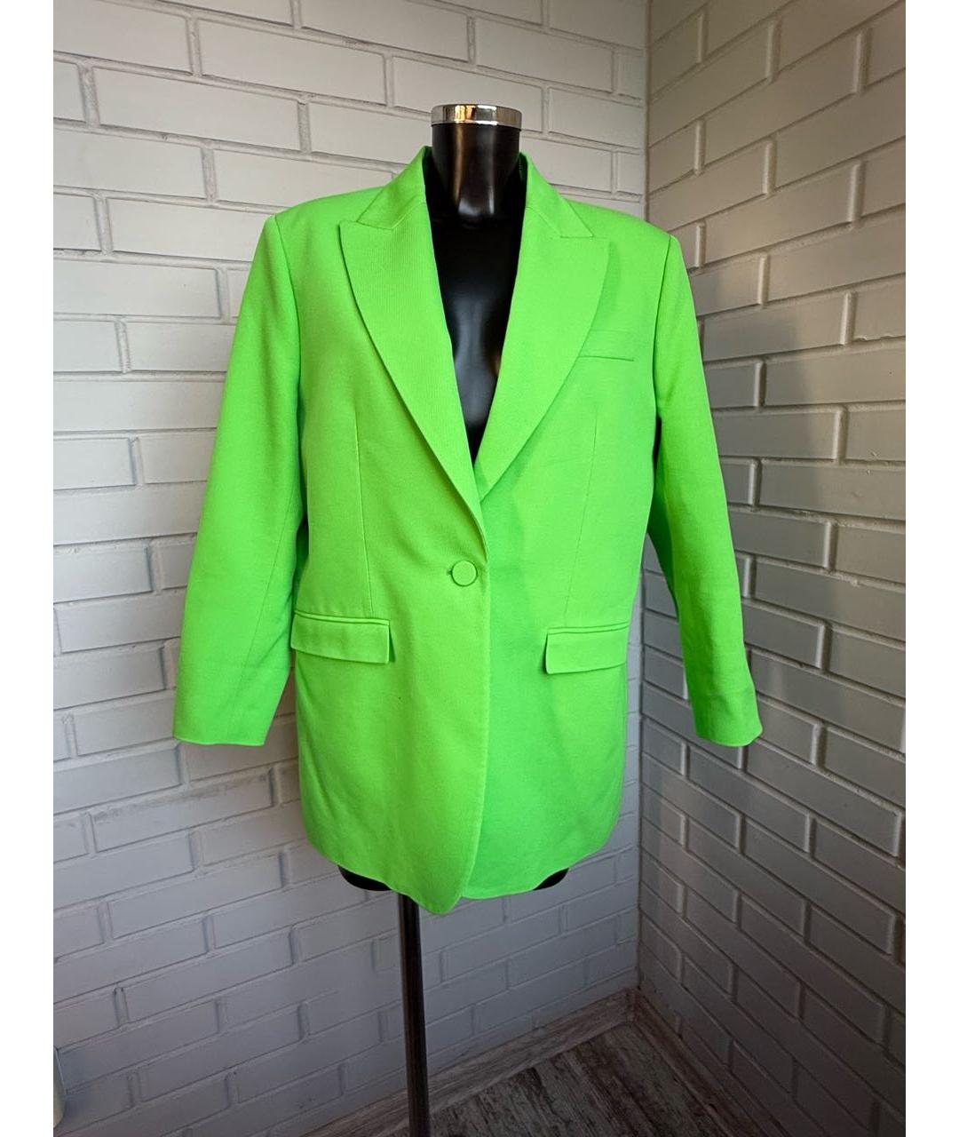 GIUSEPPE DI MORABITO Салатовый хлопковый жакет/пиджак, фото 5