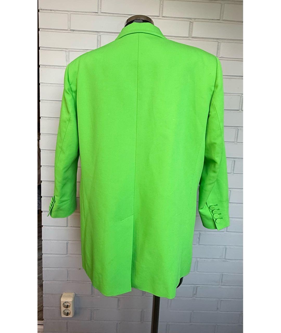 GIUSEPPE DI MORABITO Салатовый хлопковый жакет/пиджак, фото 2