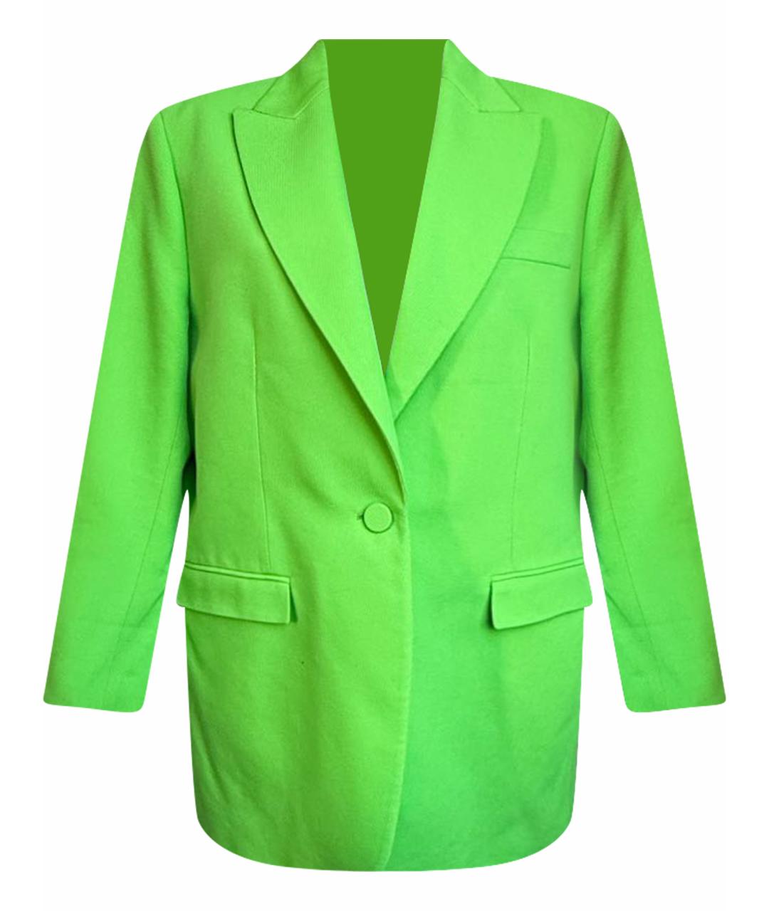 GIUSEPPE DI MORABITO Салатовый хлопковый жакет/пиджак, фото 1