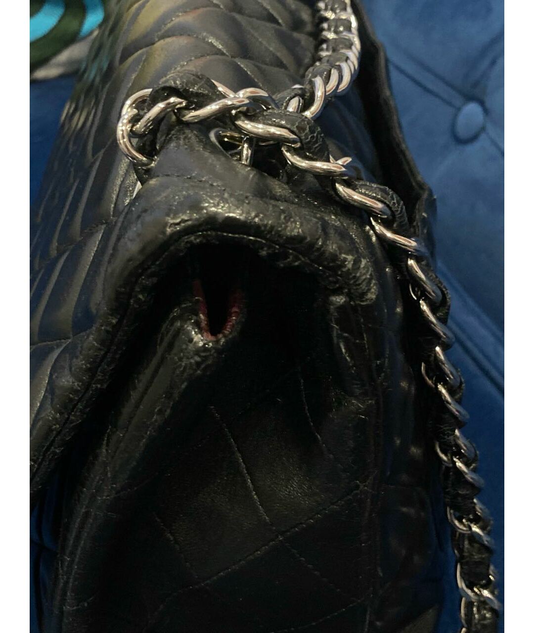 CHANEL PRE-OWNED Черная кожаная сумка тоут, фото 4
