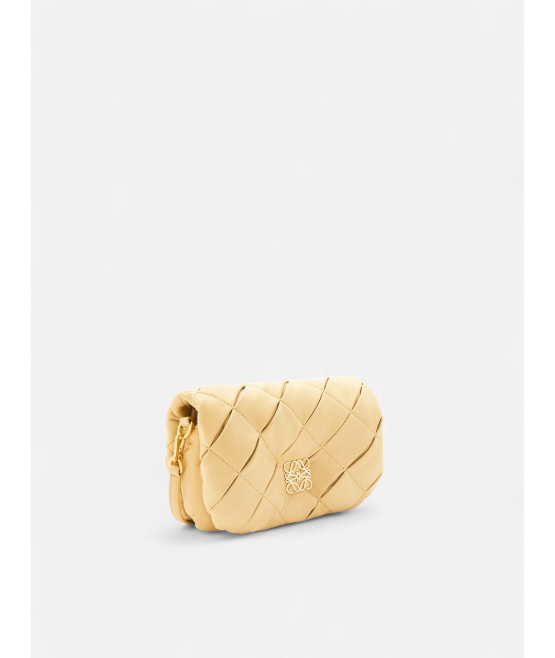 LOEWE Желтая кожаная сумка через плечо, фото 2