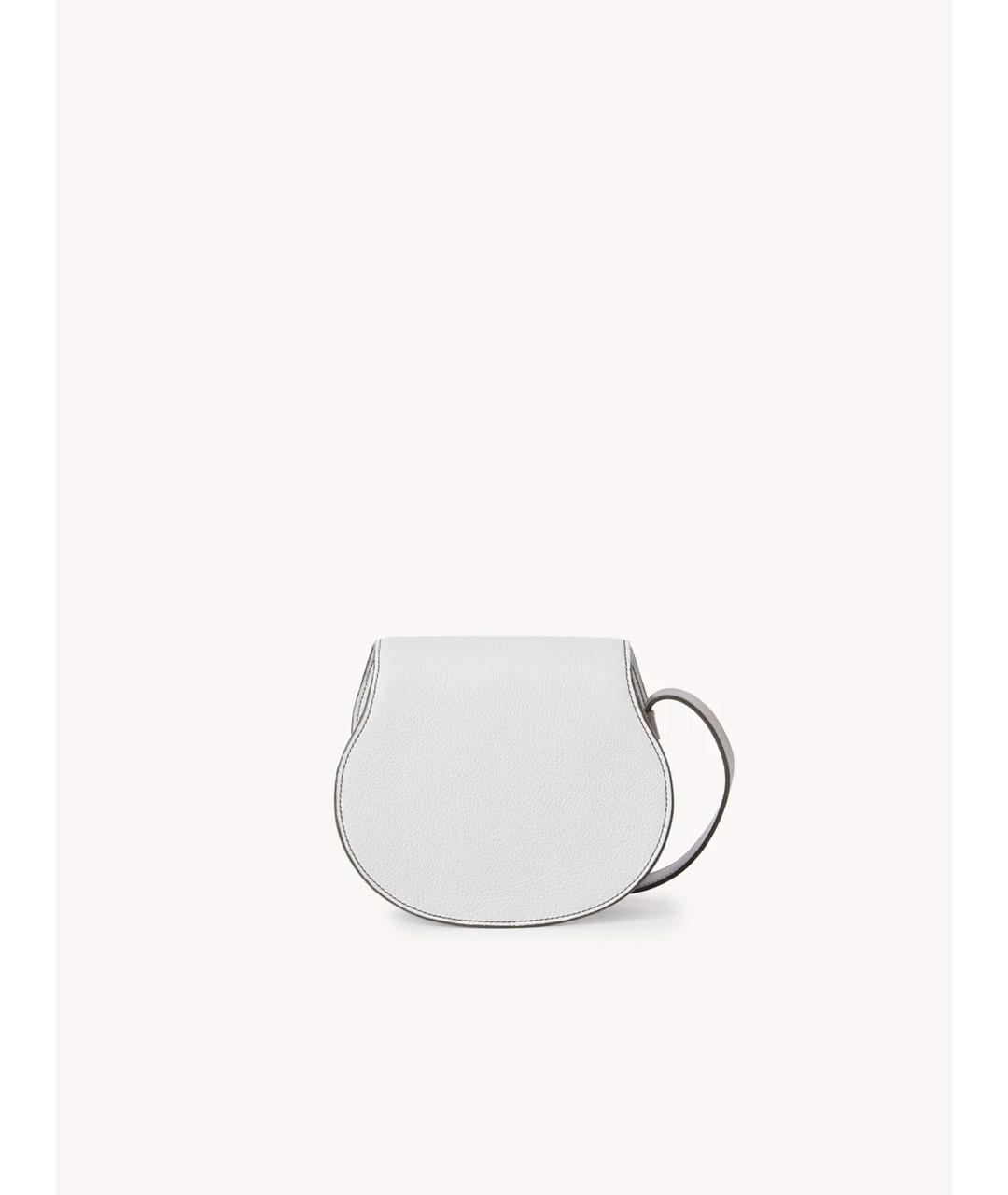 CHLOE Белая кожаная сумка через плечо, фото 3