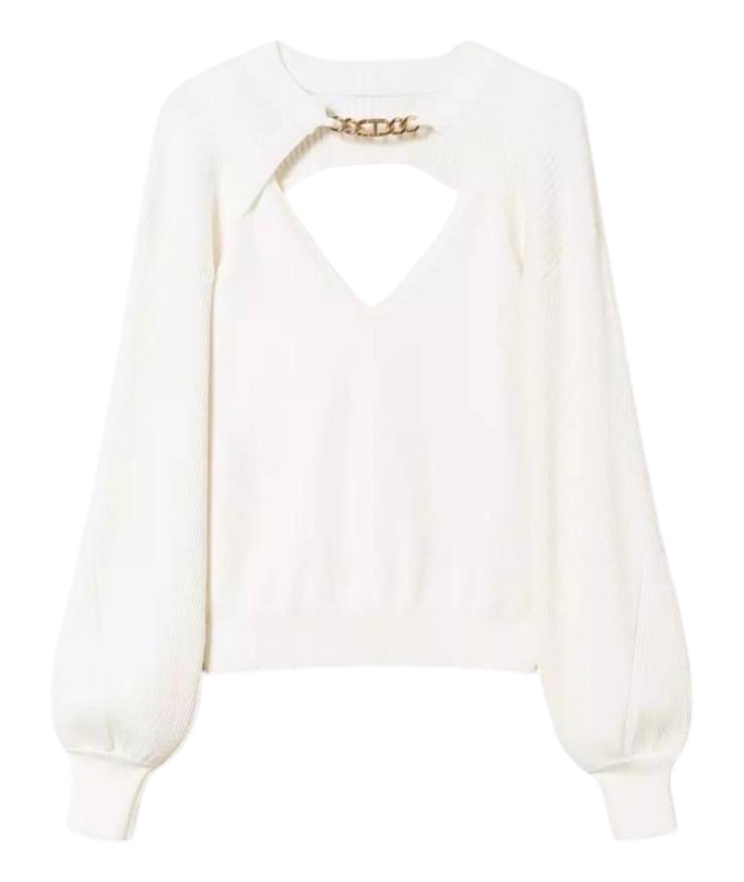 TWIN-SET Белый вискозный джемпер / свитер, фото 1