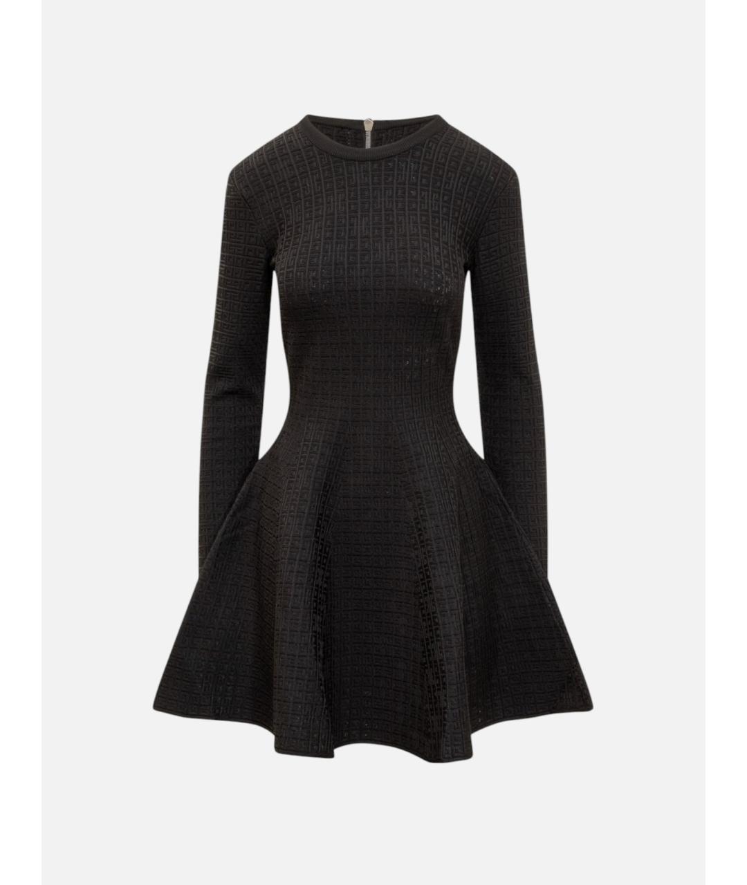 GIVENCHY Черное вискозное повседневное платье, фото 3