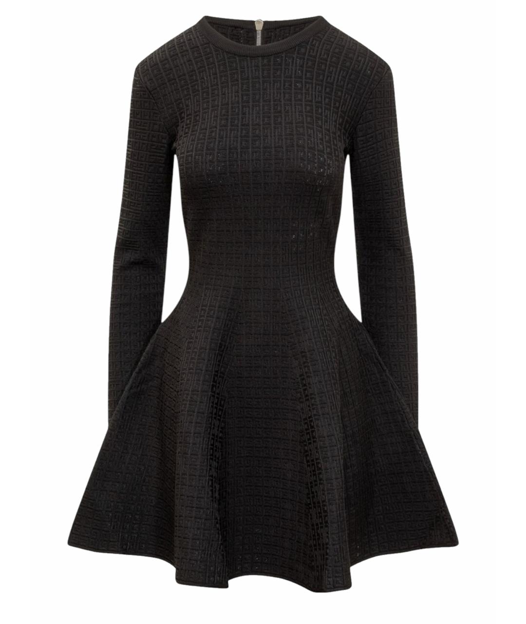 GIVENCHY Черное вискозное повседневное платье, фото 1