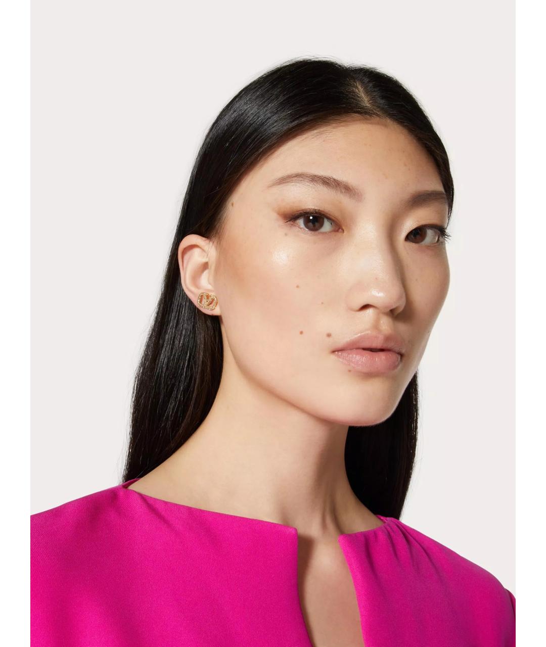 VALENTINO Золотые металлические серьги, фото 3