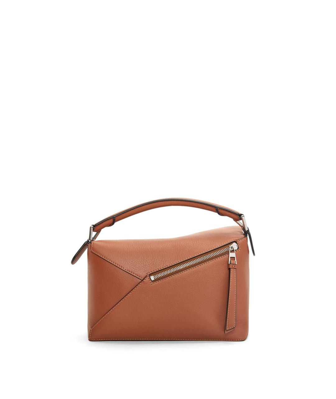 LOEWE Коричневая кожаная сумка через плечо, фото 3